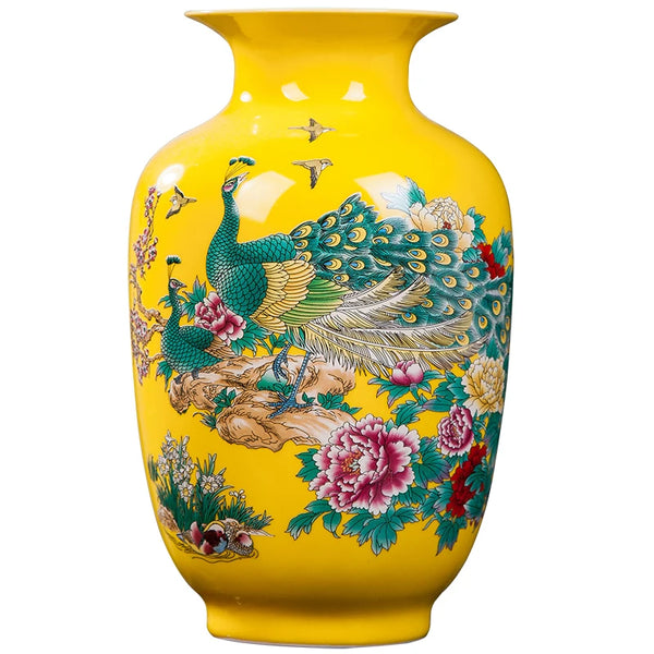 Traditional Chinese Ceramic Vase for Home Decor