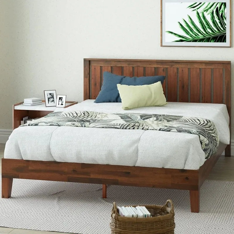  Wood Platform Bed Fast Assembly