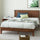 Wood Platform Bed Frame with Headboard Wooden Slat Support No Box Spring Needed Easy Assembly