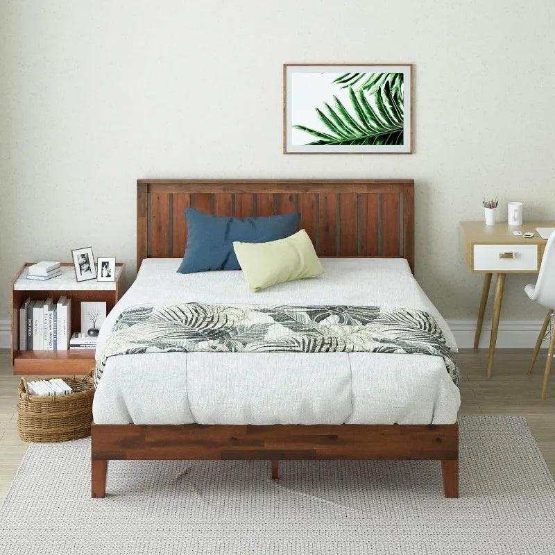  Wood Platform Bed Fast Assembly