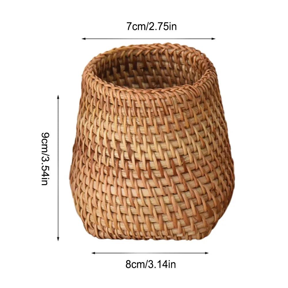 mini rattan basket  rattan storage basket
round rattan basket
