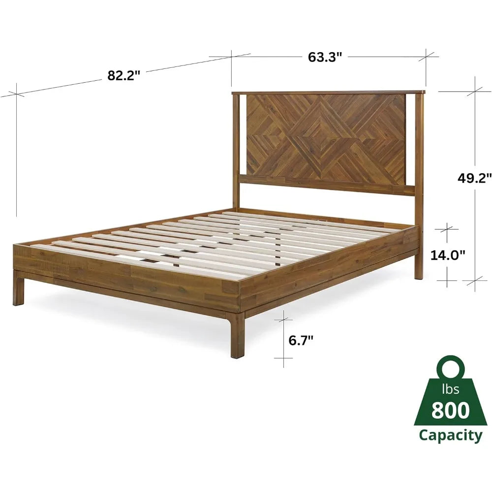 Farmhouse Wood Bed Frame